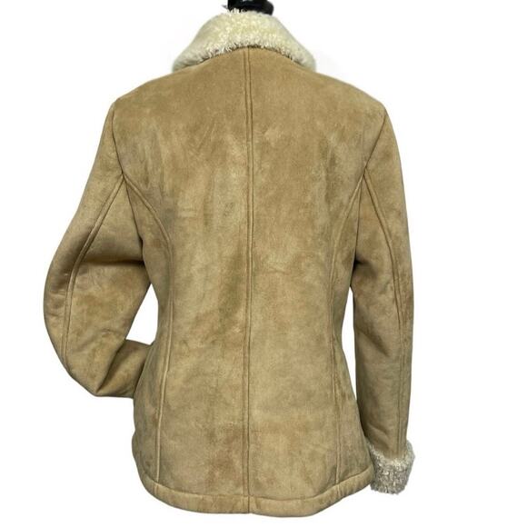 EUC - Liz Claiborne Camel Faux Suede Jacket - Picture 2 of 6